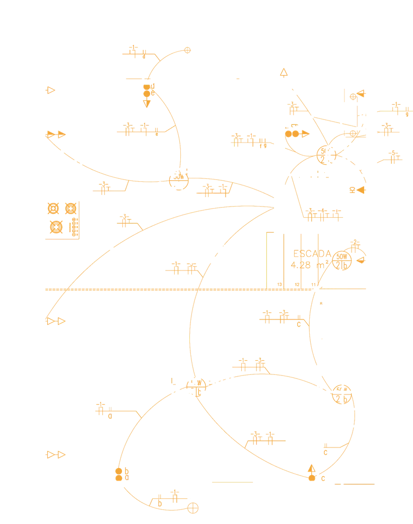 Electrical layer over the plan