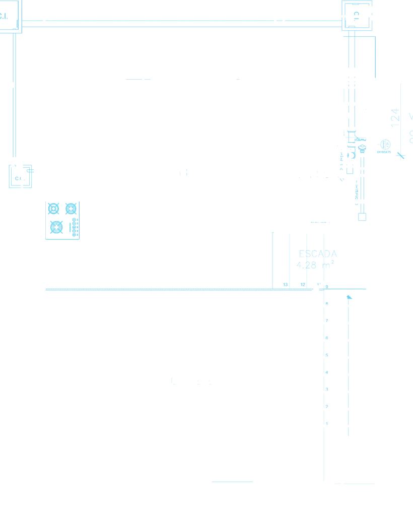 Plumbing layer over the plan