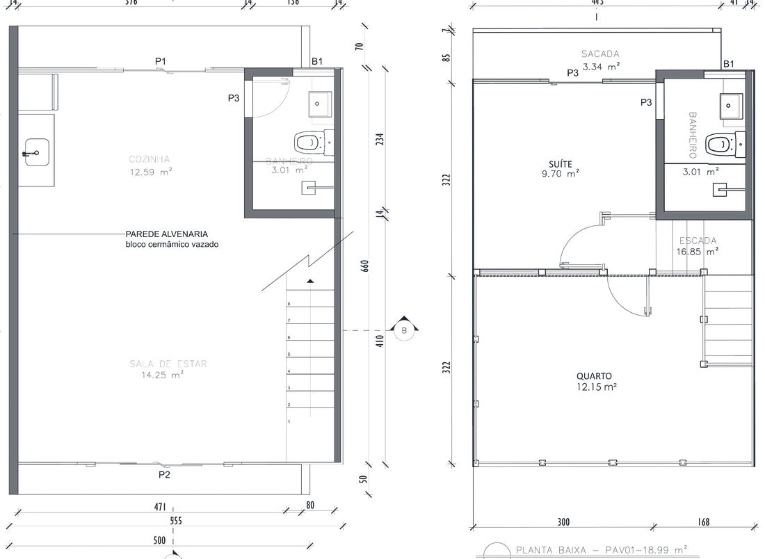 Ground floor and mezzanine plans of the AURORA model